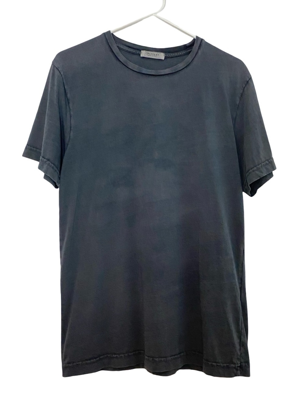 Crossley Mineral Wash Tshirt Mens Size Small Grey Cotton Short Sleeve Crewneck